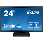 iiyama ProLite T2452MSC-B1 computer monitor 60.5 cm (23.8") 1920 x 1080 pixels Full HD LCD Touchscreen Multi-user Black