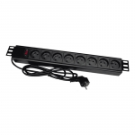 Alantec PZ081U3M power extension 3 m 8 AC outlet(s) Indoor Black