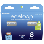Panasonic | Rechargeable Batteries | ENELOOP BK-4MCDE/8BE | AAA | 800 mAh | 8 pc(s)