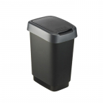 ROTHO Twist Silver - trash bin &ndash; 25l