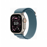 Apple Watch Ultra 3&nbsp;GPS + Cellular&nbsp;49mm&nbsp;Natural Titanium Case with Light Blue Alpine Loop - Medium | Apple