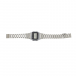 CASIO A158WA Vintage Unisex-Uhr Digital mit Edelstahlarmband, silber