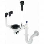 Siphon for 1-bowl granite sink - Space-Saver