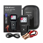 Qoltec Digital 3-in-1 Battery Tester with LCD | Polish Menu | 6V | 12V | 24V | 10Ah-200Ah