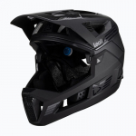 LEATT MTB Enduro 4.0 V23 bicycle helmet with removable chin bar, size M, black