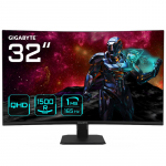 GIGABYTE GS32QC 31.5" QHD Curved Gaming Monitor - 2560 x 1440, 1500R, 165Hz, 1ms, 300 cd/m&sup2;, FreeSync Premium, HDR Ready, HDMI 2.0, Displayport 1.4