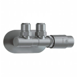 Thermostatic valve for bathroom radiator - right