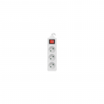 LANBERG POWER STRIP 3M WHITE, 3X 230V PL, WITH SWITCH