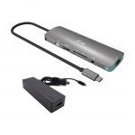 I-TEC USB C Metal Nano Dock 1xHDMI 4K 1xSD + 1xmicroSD Kartenleser 1xGLAN 1xAudio 3x USB 3.0 Port 1x USB-C PD + Charger 100W