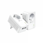 TP-LINK | AV1000 2-Port Gigabit Passthrough Powerline Starter Kit | TL-PA7027P KIT | 10/100/1000 Mbit/s | Ethernet LAN (RJ-45) ports 2 | No Wi-Fi | Extra socket