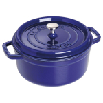 Staub 24 cm Round Cast Iron Cocotte Dark-Blue