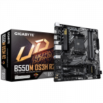 Gigabyte B550M DS3H R2 | Processor family AMD | Processor socket AM4 | DDR4 DIMM | Supported hard disk drive interfaces SATA, M.2 | Number of SATA connectors 4