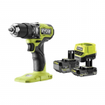 Cordless Hammer Drill Driver RPD18BL-2C42S 18V 1*2.0Ah 1*4.0Ah