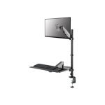 NEOMOUNTS DESK MOUNTED SIT-STAND WORKSTATION (SCREEN, KEYBOARD & MOUSE)
