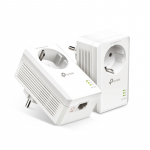 TP-LINK | AV1000 Gigabit Passthrough Powerline Adapter | TL-PA7017P | 1000 Mbit/s | Ethernet LAN (RJ-45) ports 1 | No Wi-Fi | Extra socket