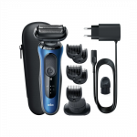 Braun | Shaver | 61-B1500s | Operating time (max) 50 min | Wet & Dry | Blue/Black