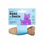AZANKI Bone with salmon in salmon skin with thyme and basil in fish shape - treat for dogs - 12 cm