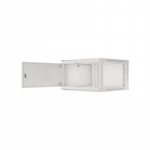 Lanberg | Rack cabinet 19" wall-mount 12U/600x450 for self-assembly with metal door (flat pack) | WF01-6412-00S | Grey