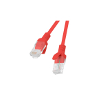Lanberg Patchcord CAT.5E UTP 0.25M fluke passed 10-pack, Red | PCU5-20CC-0025-R