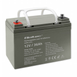 Qoltec  Akumulator AGM | 12V | 36Ah | Bezobsługowy | Wydajny | LongLife | do UPS, skutera