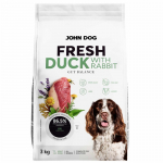 JOHN DOG Fresh Duck with rabbit - dry dog food - 3kg