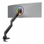 ONKRON G130-B Swivel and tilt desk mount for 17&lsquo;-57&rsquo; monitors, max. 27 kg, with rotation, black