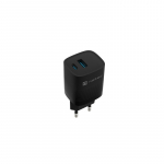 NATEC RIBERA GAN CHARGER 1X USB-A + 1X USB-C 30W BLACK