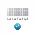 Anker Eufy Replacement Blade Set: 3x (9 Lawn Mower Blades and 9 Screws) Compatible E15/E18