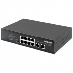 Intellinet 8-Port Gigabit Ethernet PoE+ Switch with 2 RJ45 Gigabit Uplink Ports, IEEE 802.3at/af Power over Ethernet (PoE+/PoE) Compliant, 120 W, Endspan, Desktop (WITH C14 2 PIN POWER CORD)