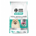 JOHN DOG Good Form Small breeds Veal with lamb - dry dog food - 3kg
