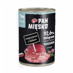 PAN MIĘSKO Pork with Wild Boar &ndash; wet dog food &ndash; 400g