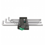 Wera 950/9 Hex-Plus 4 L-key set, metric, chrome-plated