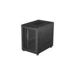 19" 22U 800x1200 black standing rack cabinet