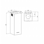 MAAN Ponza W 830 copper gloss hood