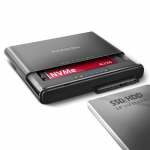 Axagon ADSA-CC USB-C 10Gbps - NVMe M.2 SSD - SATA 2.5/3.5 SSD/HDD CLONE MASTER 2 - Digital/Daten - NVMe USB 3.2 Gen 2 (3.1 Gen 2) Type-C Black