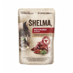 SHELMA Rich in beef in sauce - wet cat food - 85g