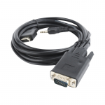 Cablexpert HDMI to VGA and  Audio Adapter Cable, Single Port, 1.8m, Black | Cablexpert