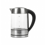 Adler | Kettle | AD 1247 | With electronic control | 1850 W | 1.7 L | Stainless steel/Glass | 360&deg; rotational base | Stainless steel/Transparent