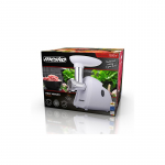 Mesko | Meat mincer | MS 4809 | White | 350 W | Middle size sieve; mince sieve; poppy sieve; plunger; sausage filler
