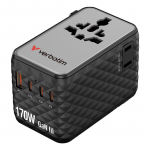 Verbatim Charge 'n' Travel 170W Universal Travel Adapter Black