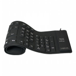 Logilink | Flexible waterproof Keyboard USB + PS/2 | ID0019A | Flexible keyboard | Wired | DE | Black