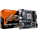 Gigabyte B840M DS3H | Processor family AMD | Processor socket AM5 | DDR5 | Supported hard disk drive interfaces SATA, M.2 | Number of SATA connectors 4