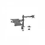 Gembird MA-DA-03 Adjustable desk mount with monitor arm and notebook tray (rotate, tilt, swivel), 17&rdquo;-32&rdquo;, up to 9 kg