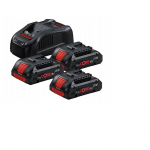 BOSCH. BATTERY 18V 4.0Ah x3 +CHARGES. GAL1880CV PROCORE