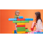 Marioinex &lsquo;brick&rsquo; building blocks + 2 wheels, 30 pieces