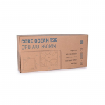 Alphacool T38 Processor Liquid cooling kit 12 cm Black