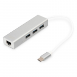 Digitus USB Type-CTM 3-Port Hub + Gigabit Ethernet