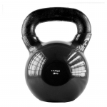 28kg vinyl kettlebell black HMS KNV28