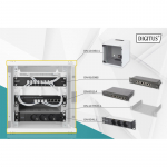 Digitus Network Set - 254 mm (10") - 6U, 312 x 300 mm (W xD)