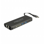 DeLOCK 87721 laptop dock/port replicator USB 3.2 Gen 1 (3.1 Gen 1) Type-A Black